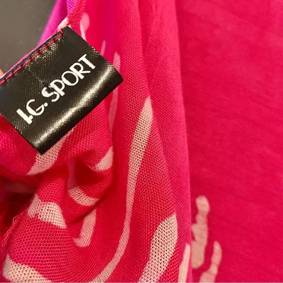 SARONG Pareo Wrap Skirt Lunghi Dhoti Cloth Pink - Picture 4 of 4